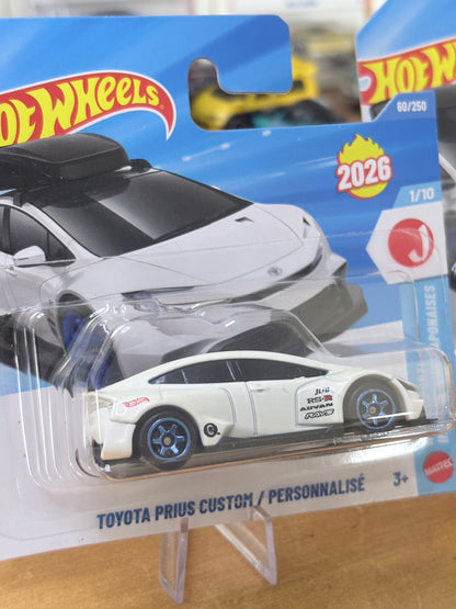 TWO PACK Hot Wheels Mainline | Toyota Prius Custom | 2026 HW J-Imports 1/10 (Short Card)