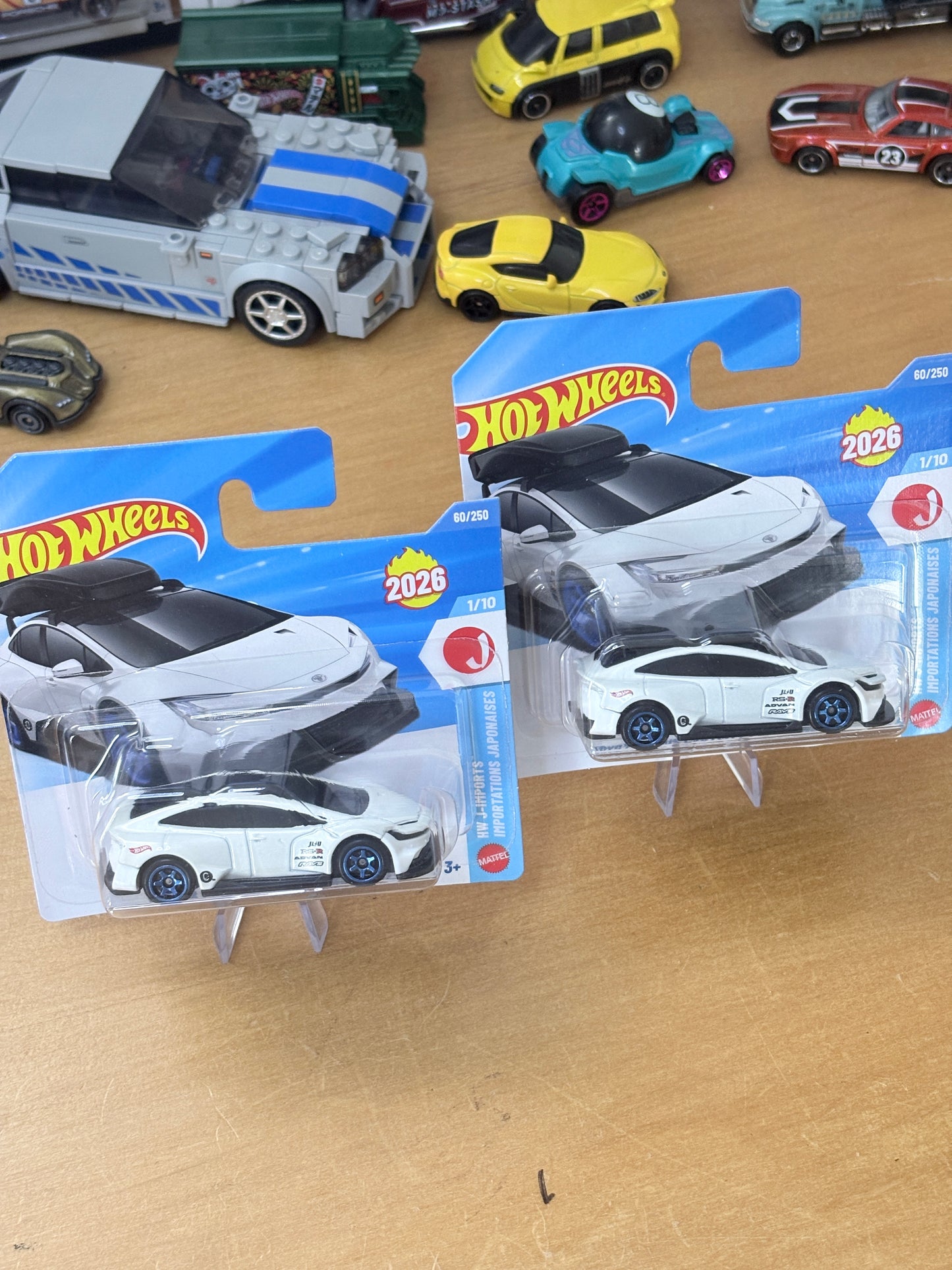 TWO PACK Hot Wheels Mainline | Toyota Prius Custom | 2026 HW J-Imports 1/10 (Short Card)