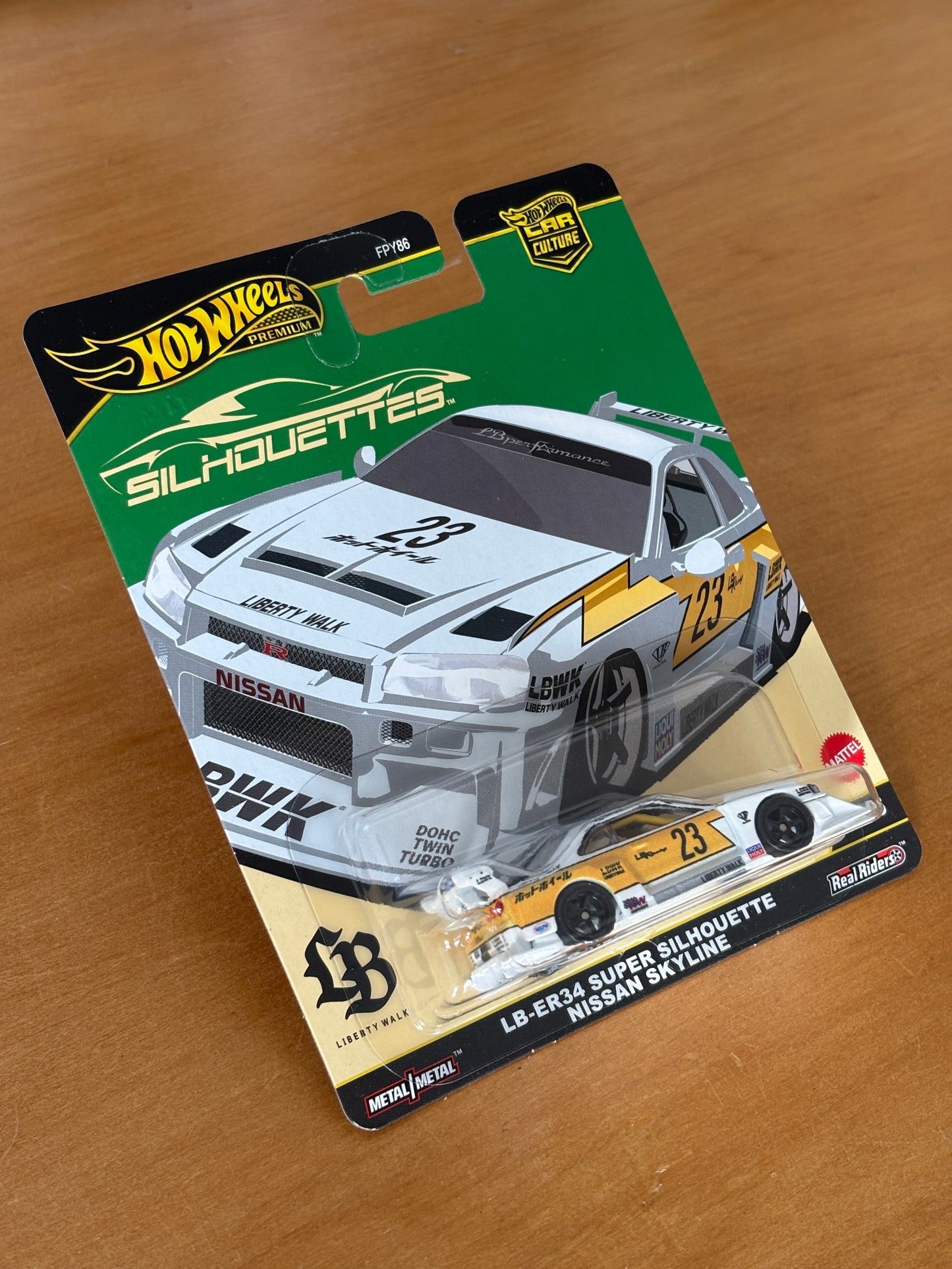 Hot Wheels Premium / LB-ER34 Super Silhouette Nissan Skyline / 2025 HW Silhouettes 1/5