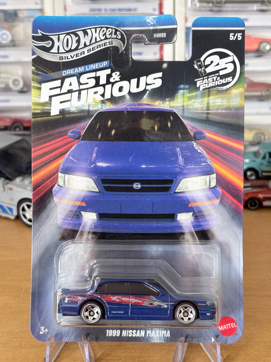 Hot Wheels Silver Series | 1999 Nissan Maxima | 2026 Fast & Furious Dream Line Up 5/5