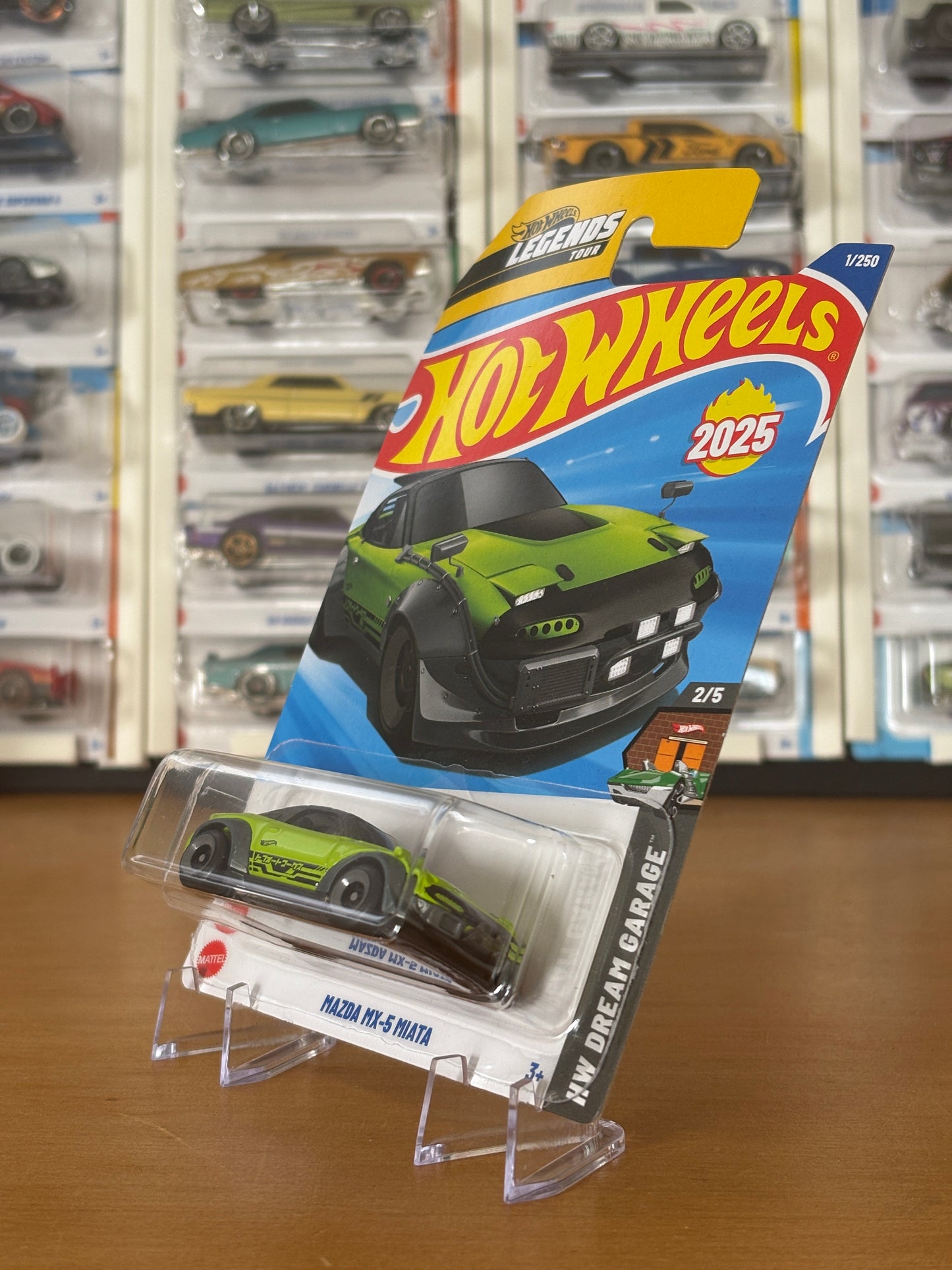 Hotwheels Mainline / Mazda MX-5 Miata / 2025 HW Dream Garage 2/5 GREEN