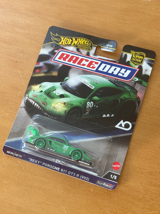 Hot Wheels Premium / "Rexy" Porsche 911 GT3 R (992) / 2025 Race Day 1/5