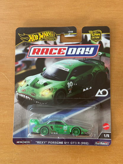 Hot Wheels Premium / "Rexy" Porsche 911 GT3 R (992) / 2025 Race Day 1/5