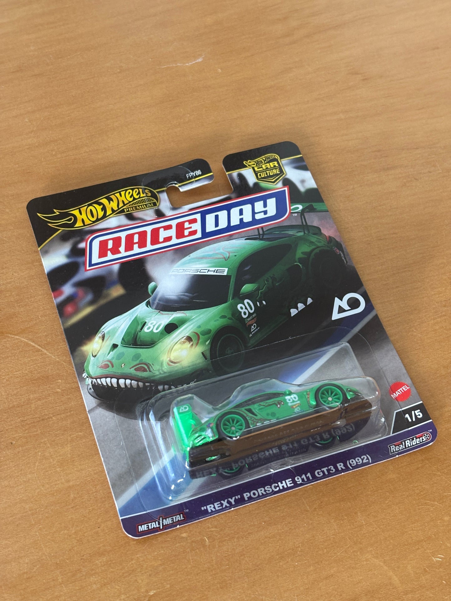 Hot Wheels Premium / "Rexy" Porsche 911 GT3 R (992) / 2025 Race Day 1/5