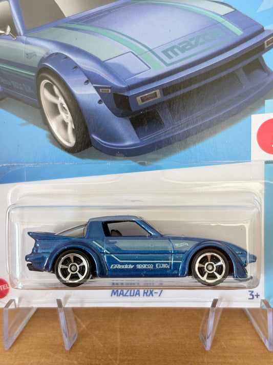 Hot Wheels Mainline | Mazda RX-7 | 2022 HW J-Imports 1/10 (Blue)