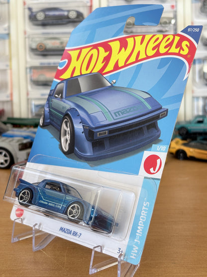 Hot Wheels Mainline | Mazda RX-7 | 2022 HW J-Imports 1/10 (Blue)