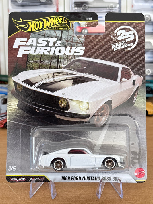Hot Wheels Premium / 1969 Ford Mustang Boss 302 / 2026 HW Fast & Furious 3/5