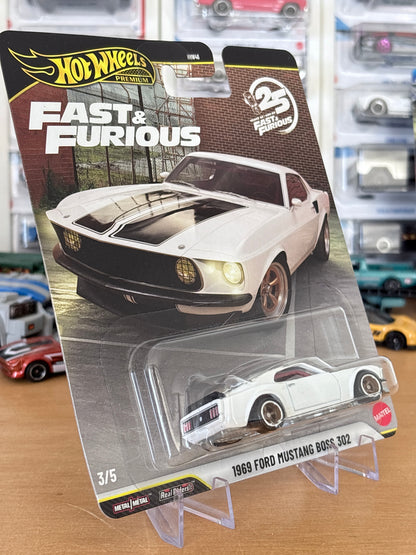 Hot Wheels Premium / 1969 Ford Mustang Boss 302 / 2026 HW Fast & Furious 3/5