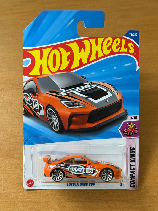 Hot Wheels Mainline / Toyota GR86 Cup - Orange / 2025 HW Compact Kings 1/10