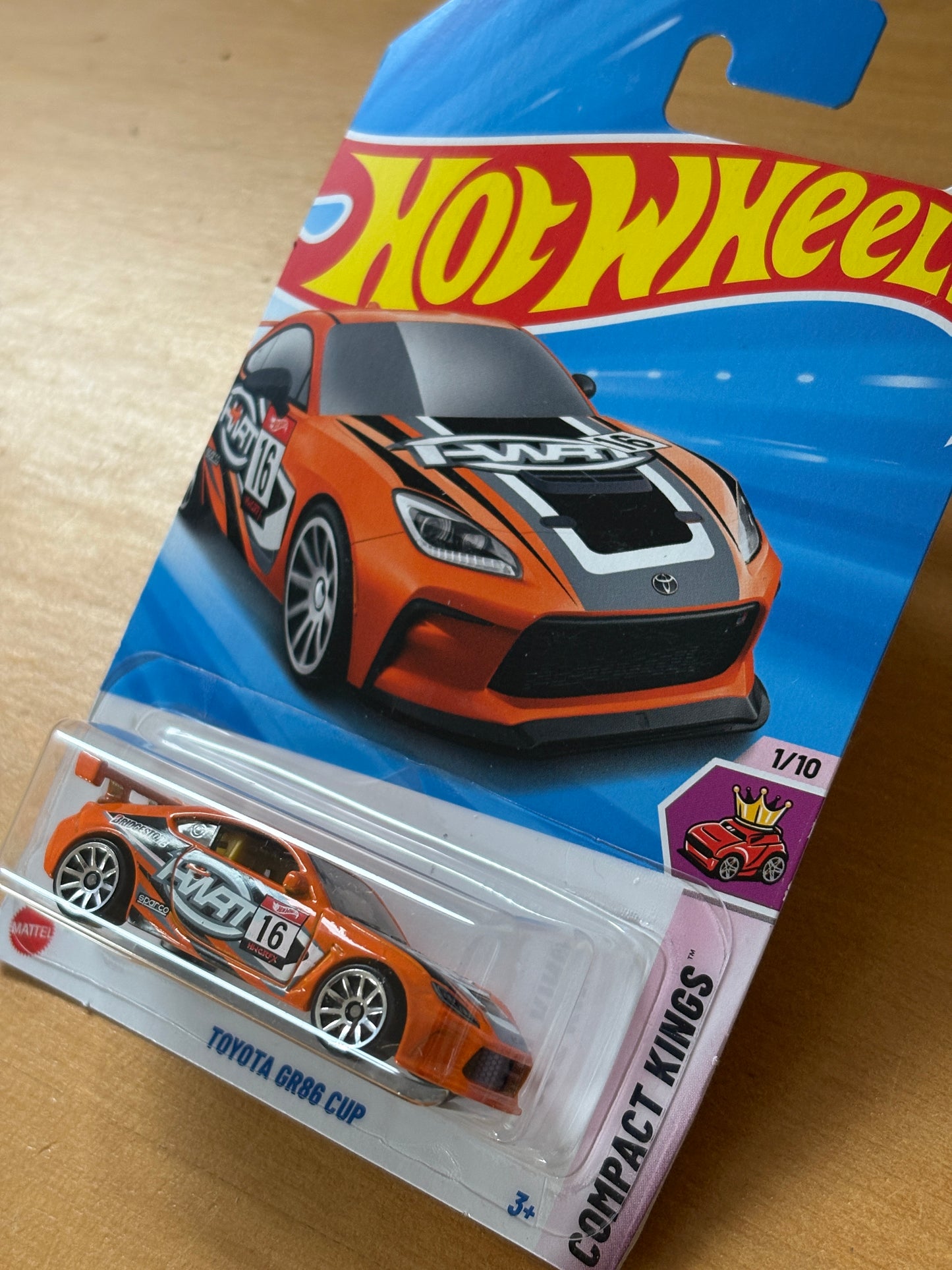 Hot Wheels Mainline / Toyota GR86 Cup - Orange / 2025 HW Compact Kings 1/10