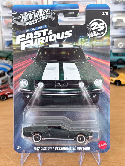 Hot Wheels Silver Series | 1967 Custom Mustang | 2026 Fast & Furious Dream Line Up 3/5