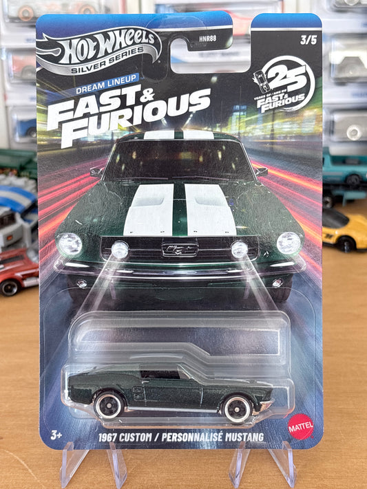 Hot Wheels Silver Series | 1967 Custom Mustang | 2026 Fast & Furious Dream Line Up 3/5