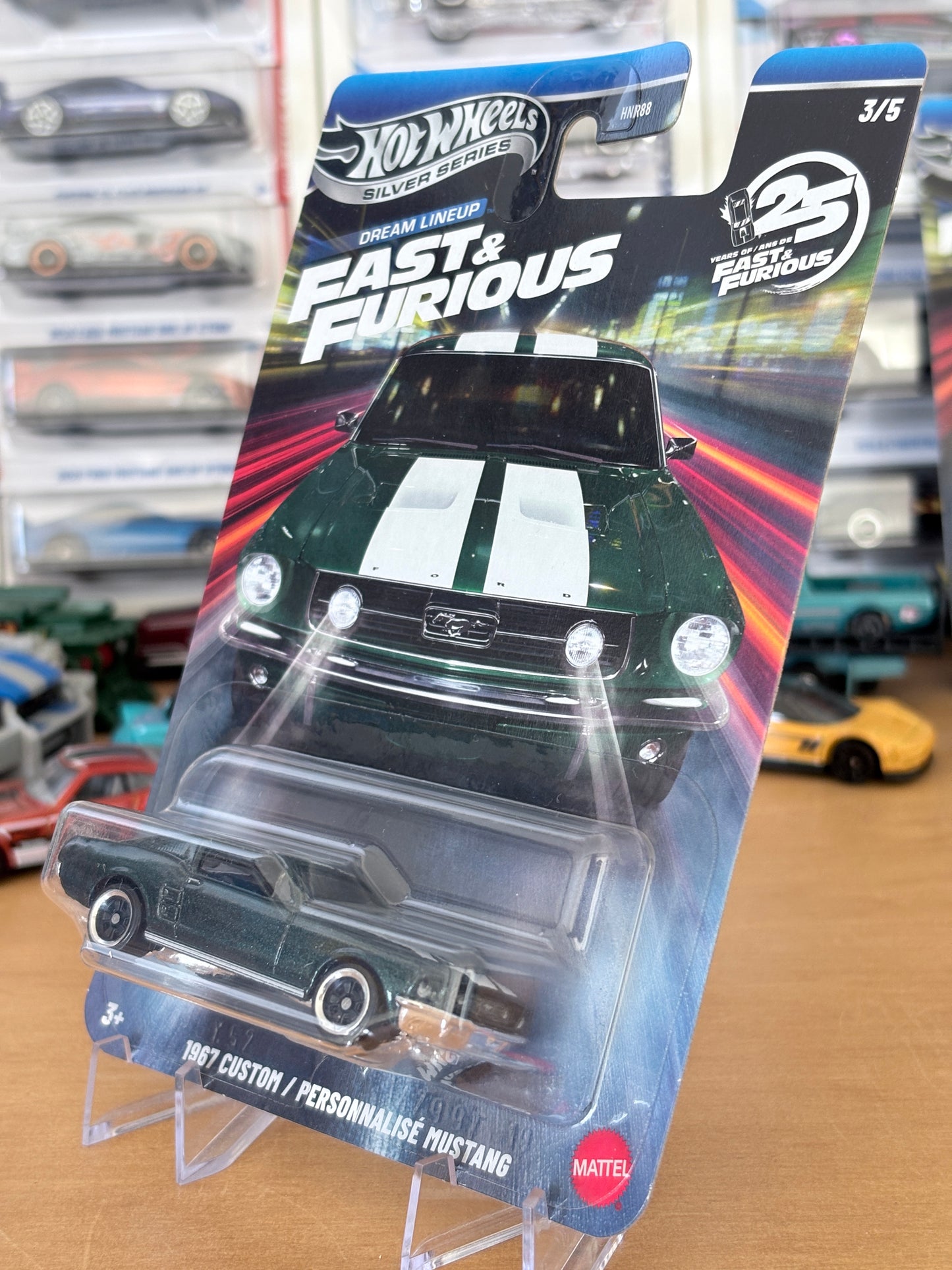 Hot Wheels Silver Series | 1967 Custom Mustang | 2026 Fast & Furious Dream Line Up 3/5
