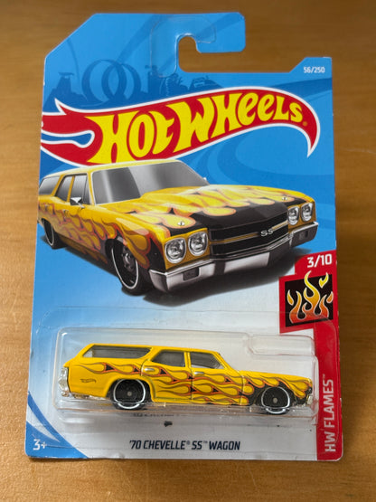 Hot Wheels Mainline / '70 Chevelle SS Wagon / 2017 HW Flames 3/10
