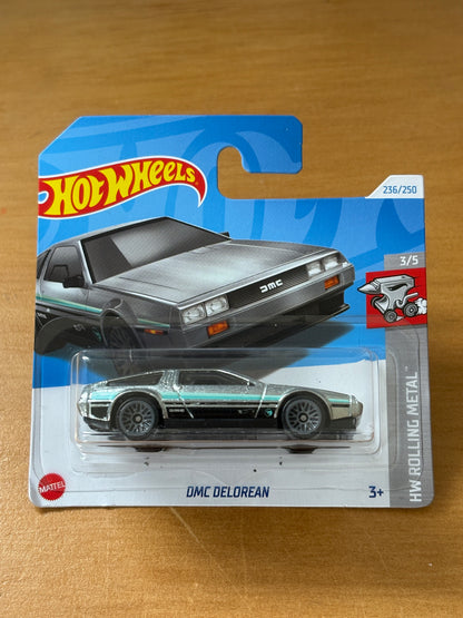 Hot Wheels Mainline Treasure Hunt  / DMC Delorean / 2025 HW Rolling Metal 3/5