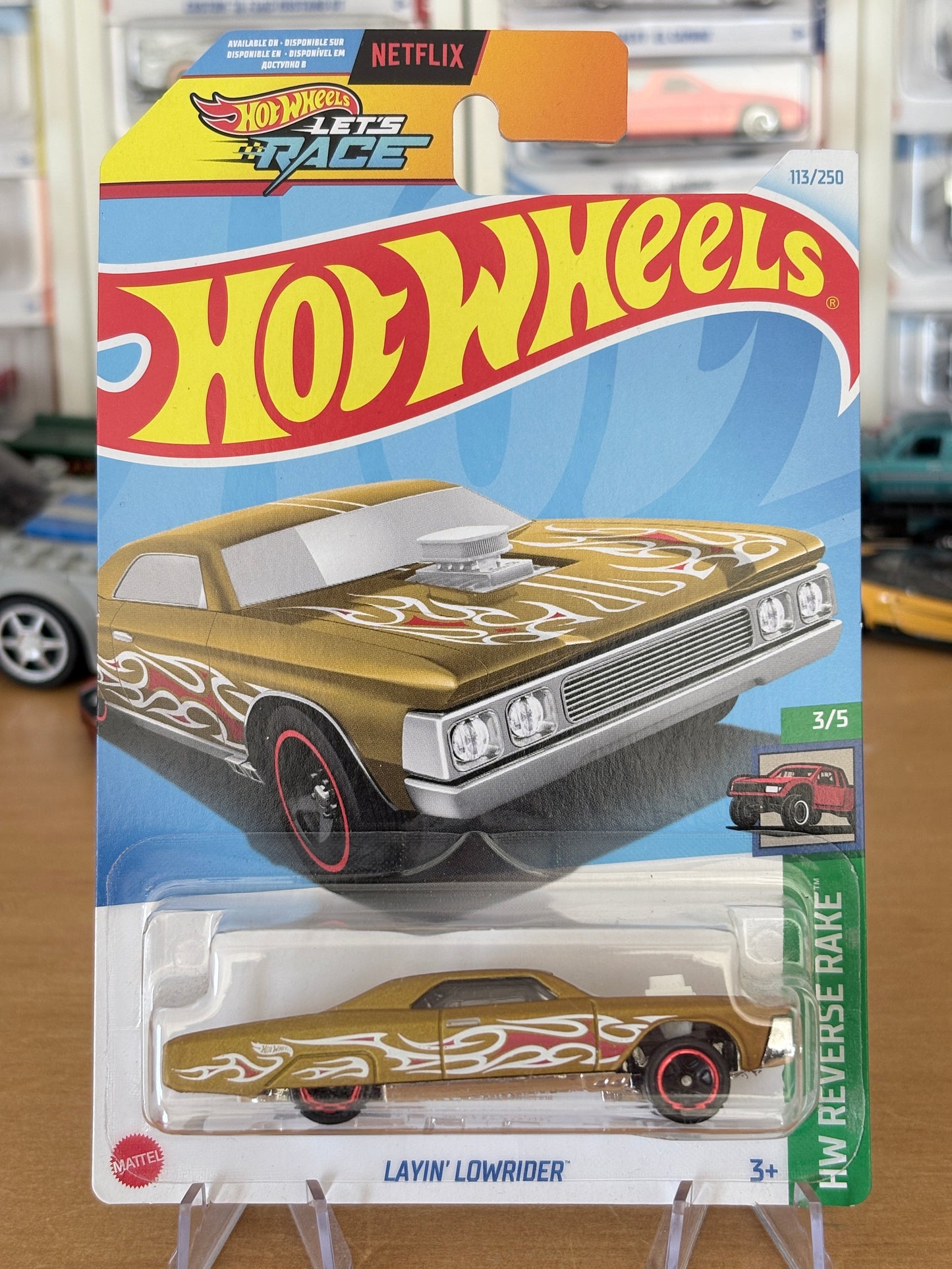 Hot Wheels Mainline / Layin' Lowrider / 2024 Reverse Rake 3/5