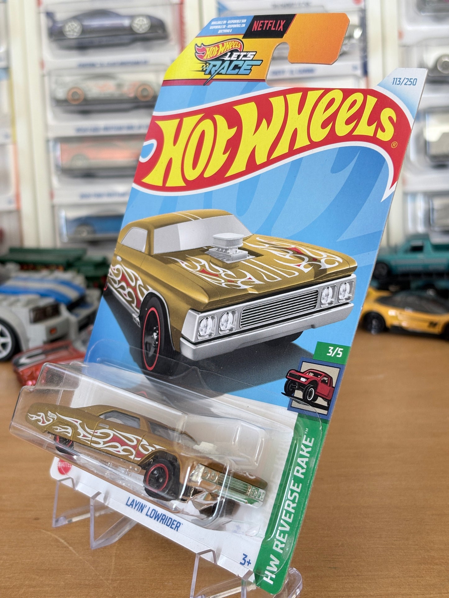 Hot Wheels Mainline / Layin' Lowrider / 2024 Reverse Rake 3/5