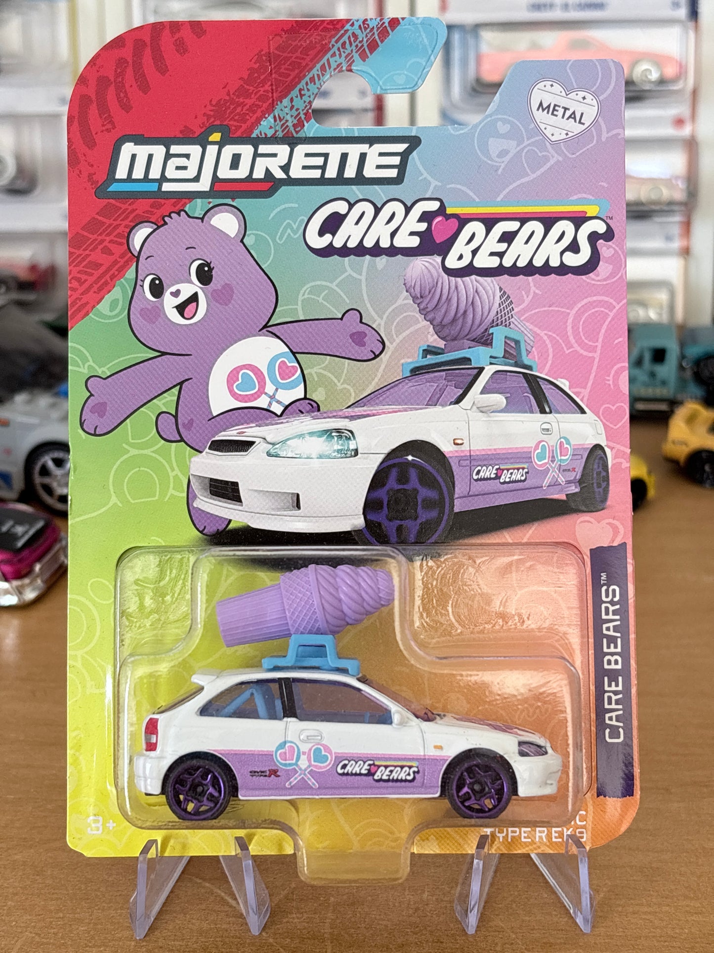 Majorette Care Bears | Honda Civic Type R (EK9) | Premium Moving Parts