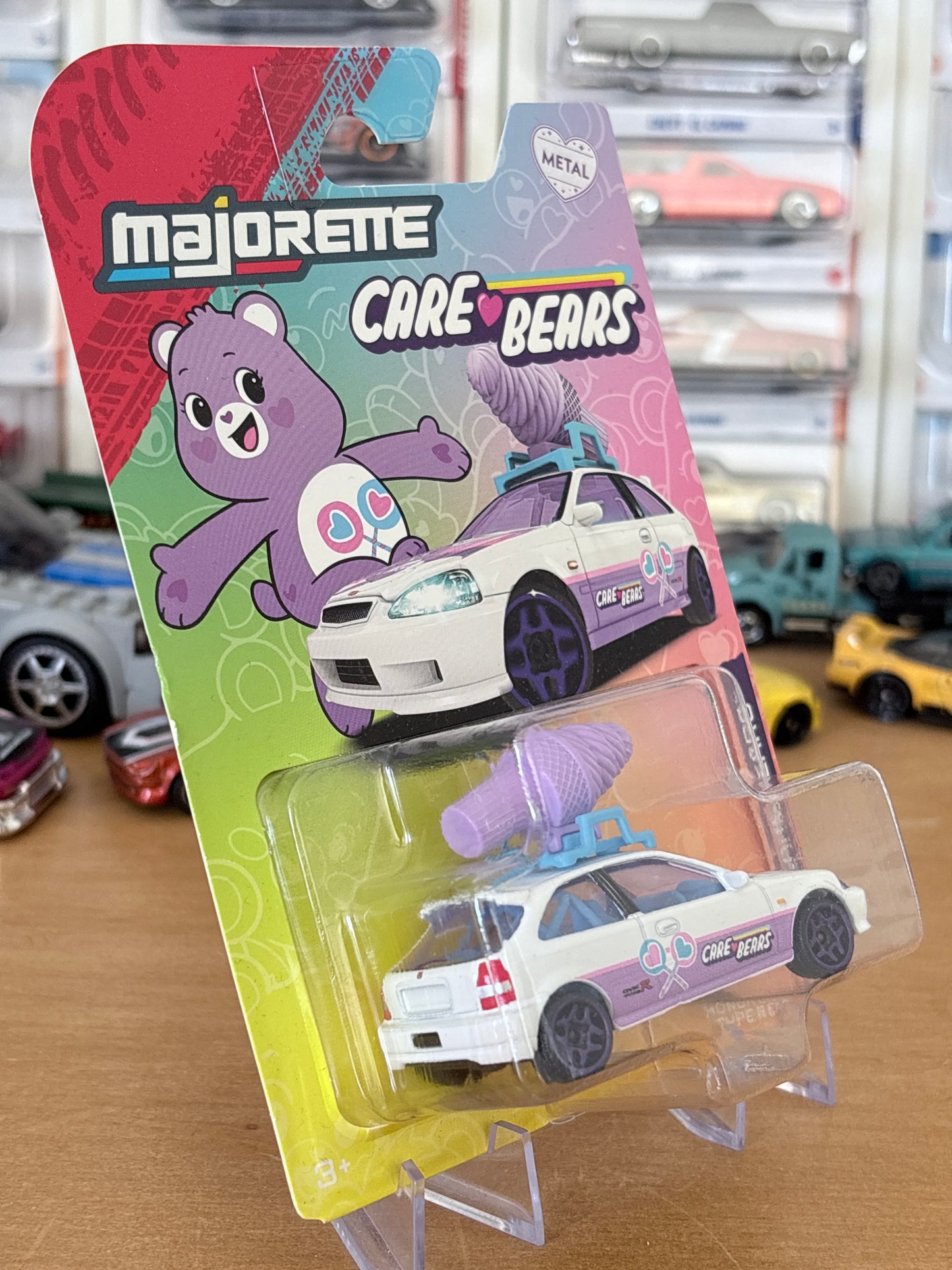 Majorette Care Bears | Honda Civic Type R (EK9) | Premium Moving Parts