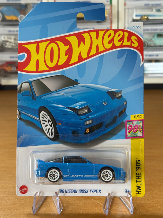 Hot Wheels Mainline / '96 Nissan 180sx Type X / 2024 HW The '90s 6/10