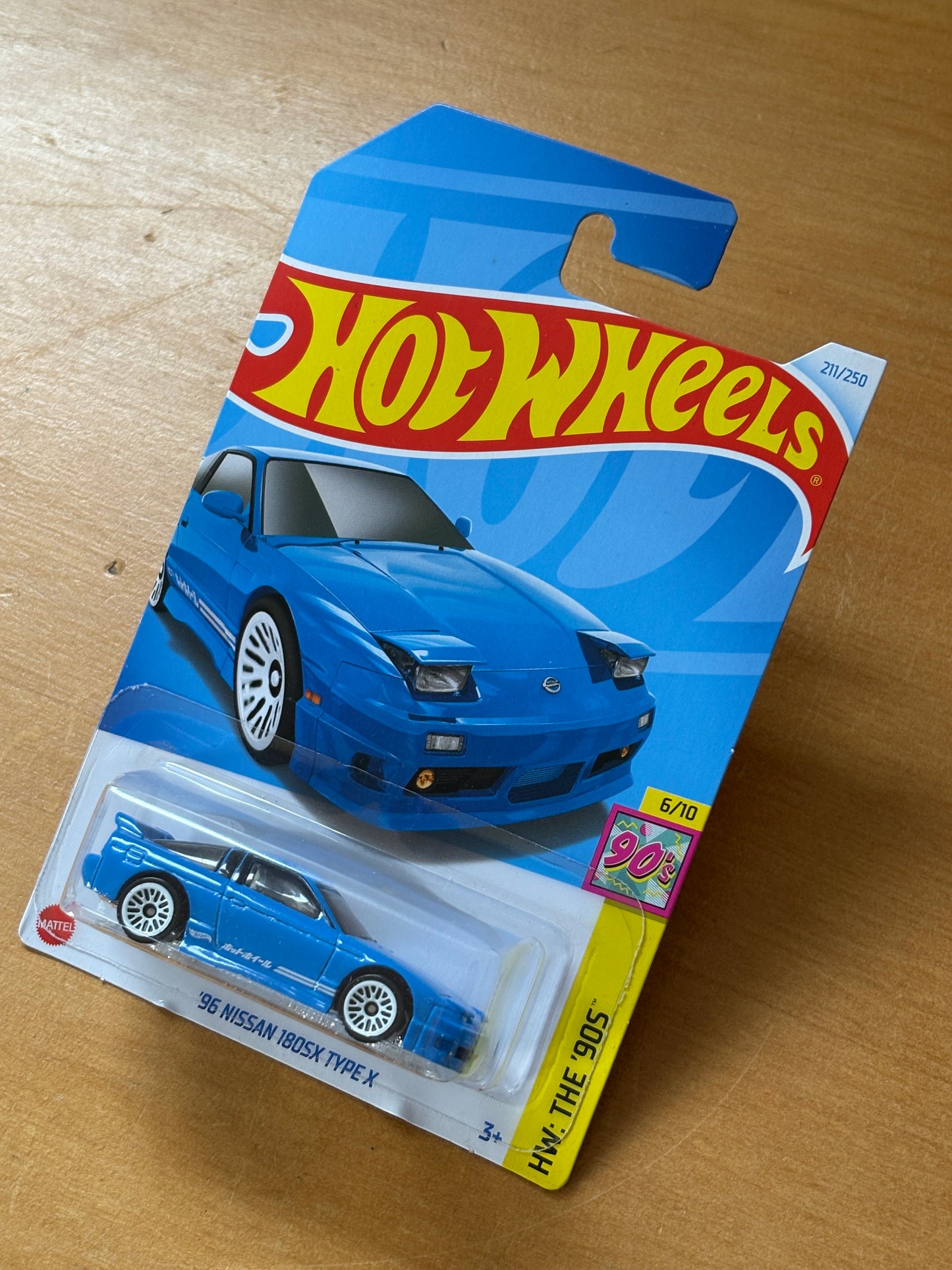 Hot Wheels Mainline / '96 Nissan 180sx Type X / 2024 HW The '90s 6/10