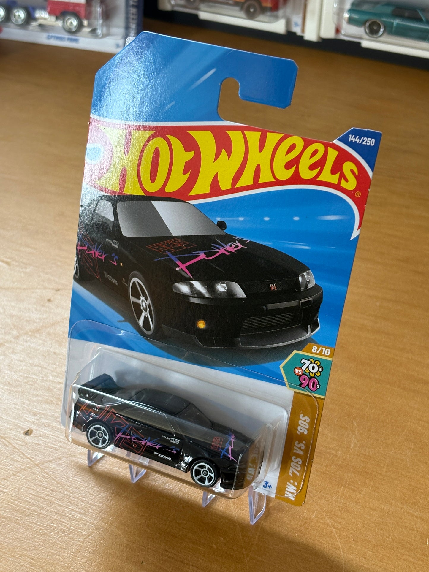 Hotwheels Mainline / Nissan Skyline GT-R (BCNR33) / 2025 HW '70s vs.'90s 8/10 BLACK