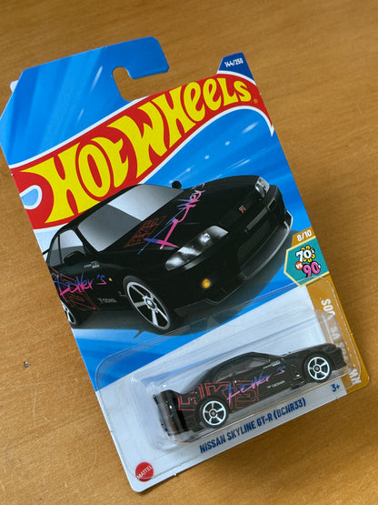 Hotwheels Mainline / Nissan Skyline GT-R (BCNR33) / 2025 HW '70s vs.'90s 8/10 BLACK