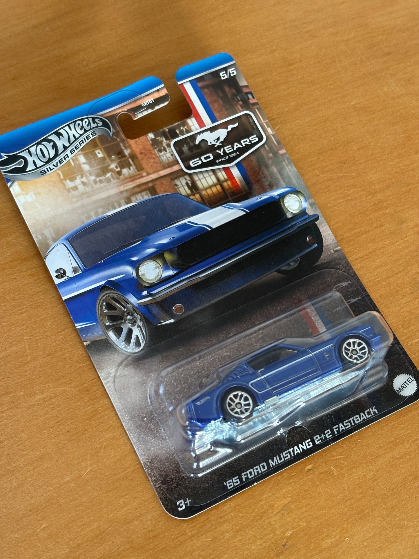 Hot Wheels Silver Series / '65 Ford Mustang 2+2 Fastback CHASE / 2024 HW 60 Years Mustang 5/5