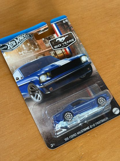 Hot Wheels Silver Series / '65 Ford Mustang 2+2 Fastback CHASE / 2024 HW 60 Years Mustang 5/5
