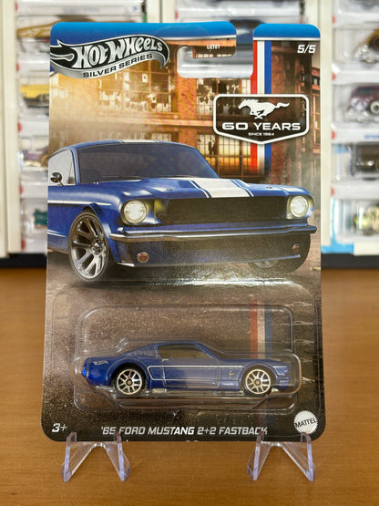 Hot Wheels Silver Series / '65 Ford Mustang 2+2 Fastback CHASE / 2024 HW 60 Years Mustang 5/5
