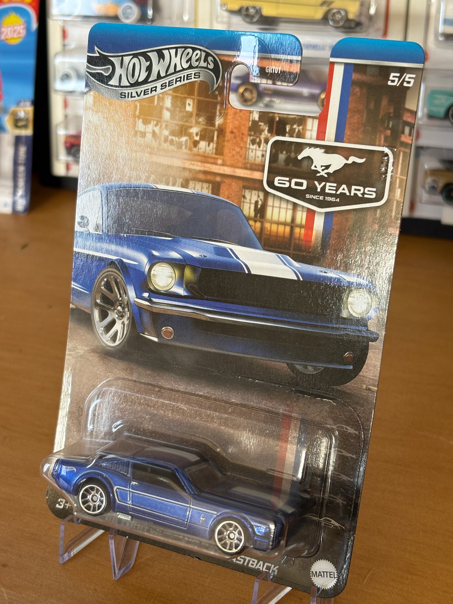 Hot Wheels Silver Series / '65 Ford Mustang 2+2 Fastback CHASE / 2024 HW 60 Years Mustang 5/5