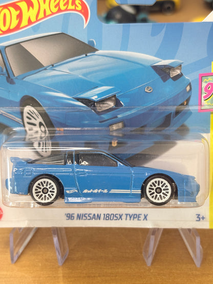 Hot Wheels Mainline / '96 Nissan 180sx Type X / 2024 HW The '90s 6/10 (Short Card)
