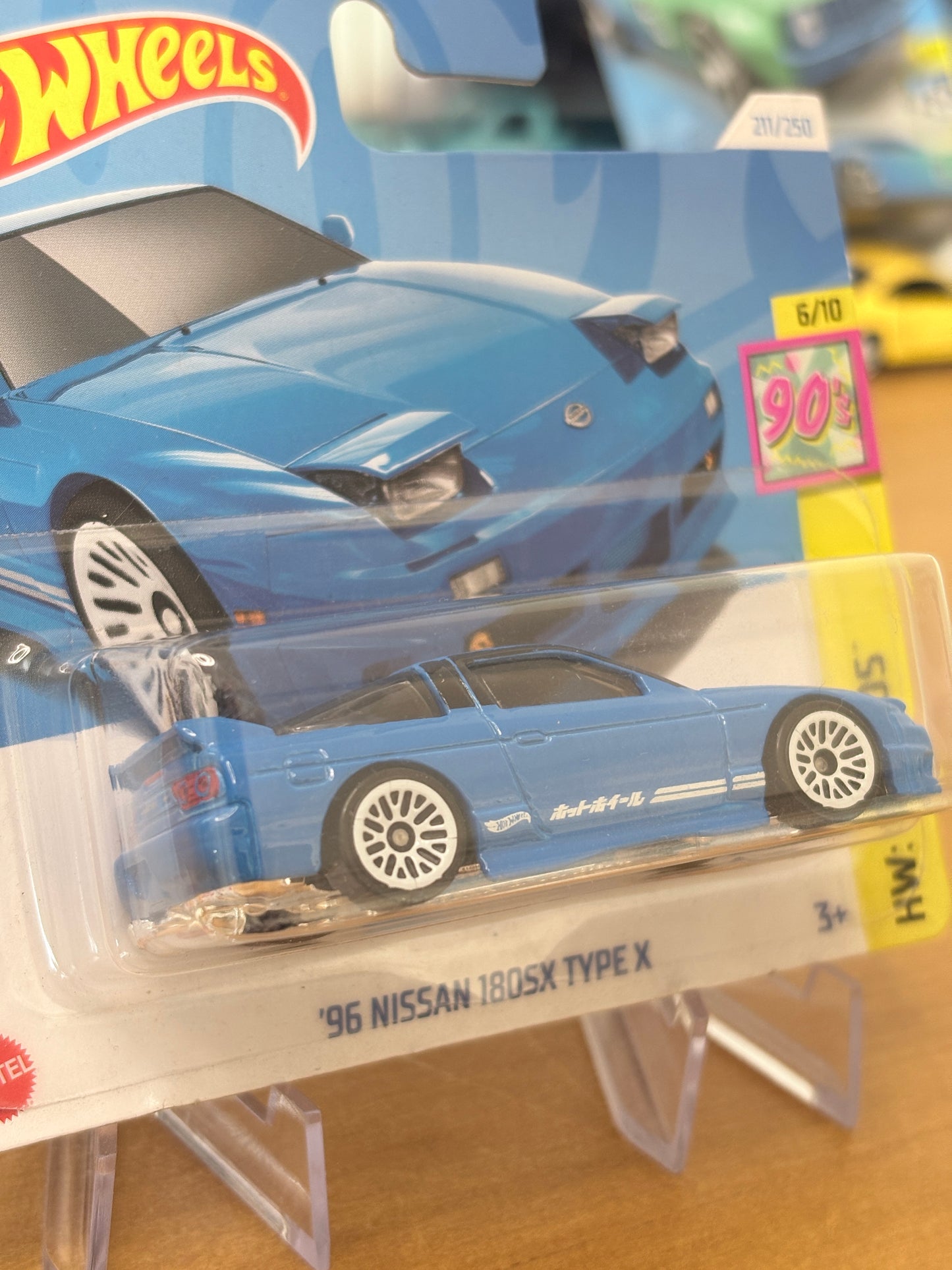 Hot Wheels Mainline / '96 Nissan 180sx Type X / 2024 HW The '90s 6/10 (Short Card)