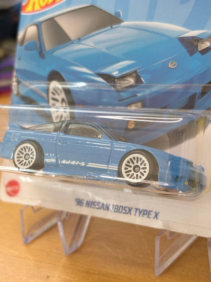 Hot Wheels Mainline / '96 Nissan 180sx Type X / 2024 HW The '90s 6/10 (Short Card)