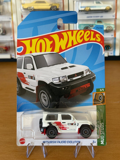 Hot Wheels Mainline / Mitsubishi Pajero Evolution / 2023 HW J-Imports 169/250 (White)