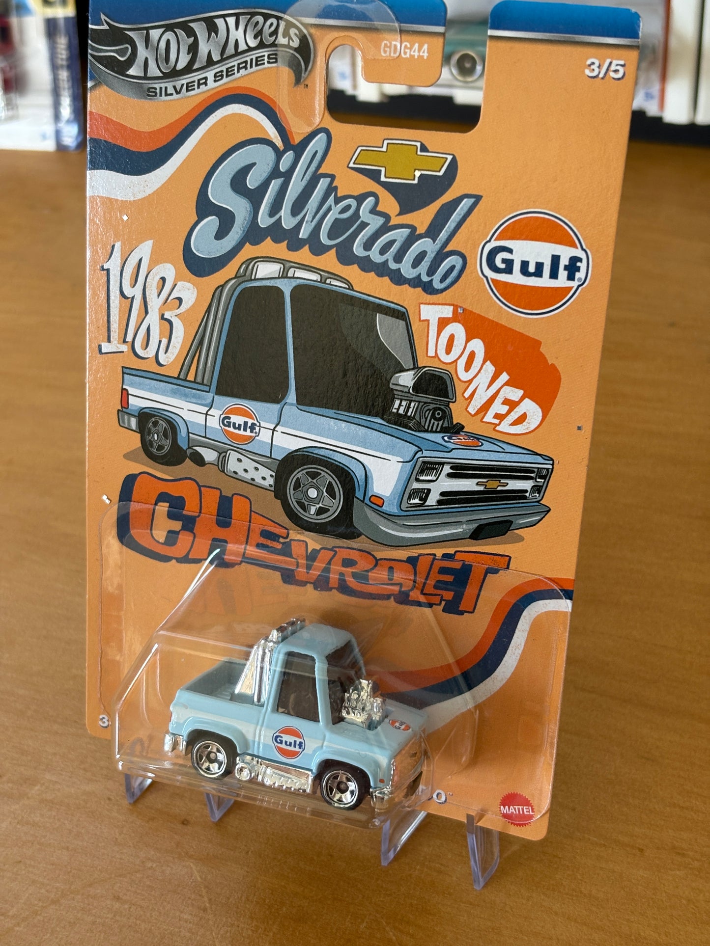 Hot Wheels Silver Series / Toon'd '83 Chevy Silverado / 2024 HW Tooned Gulf 3/5