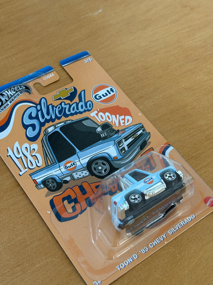Hot Wheels Silver Series / Toon'd '83 Chevy Silverado / 2024 HW Tooned Gulf 3/5