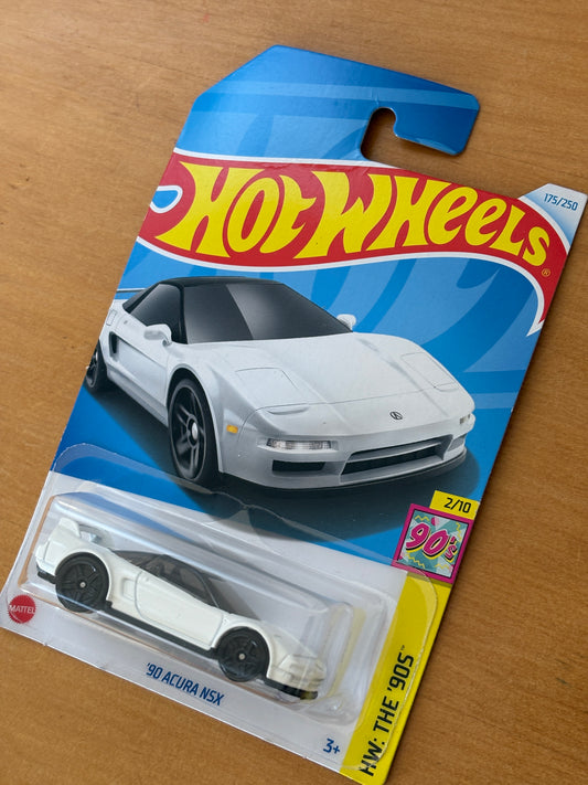 Hot Wheels Mainline / '90 Acura NSX / 2024 HW The 90s 175/250 (White)