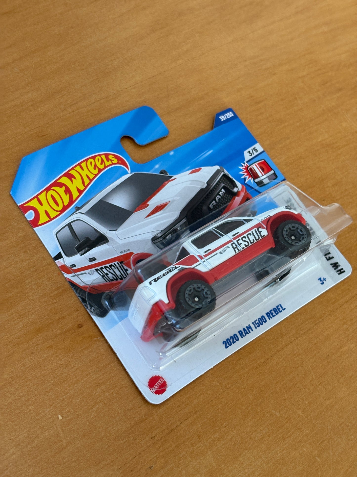 Hot Wheels Mainline / 2020 RAM 1500 Rebel / 2025 HW First Response 3/5