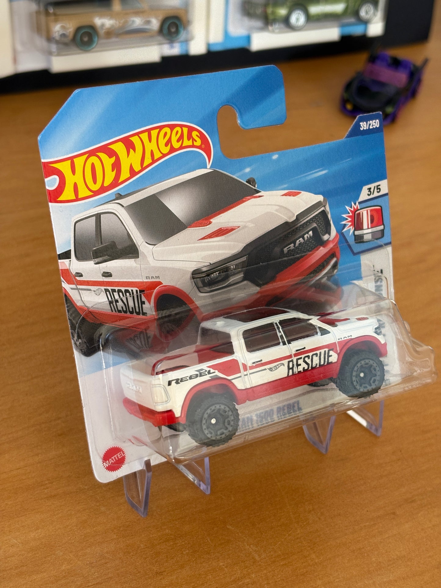 Hot Wheels Mainline / 2020 RAM 1500 Rebel / 2025 HW First Response 3/5