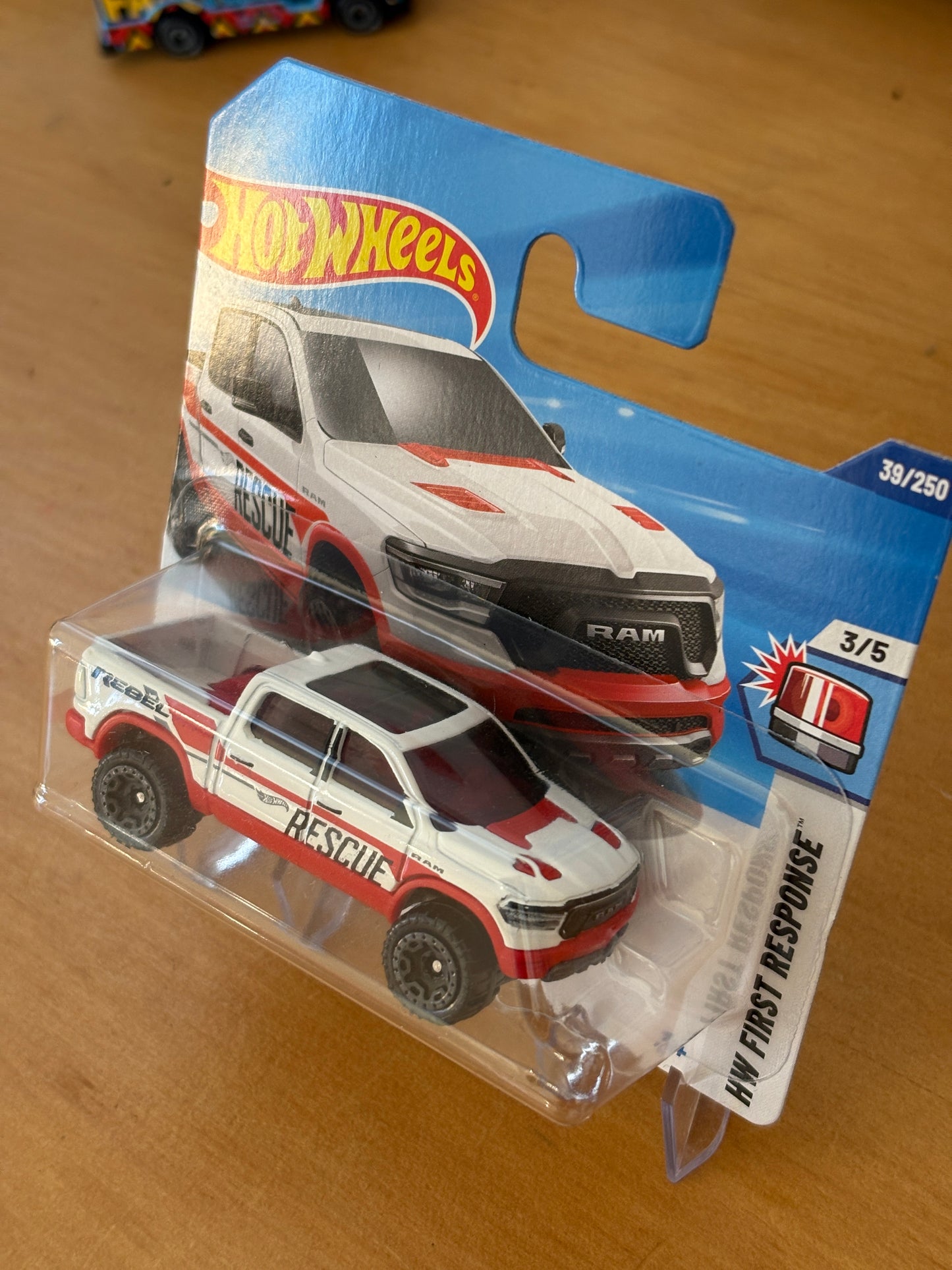 Hot Wheels Mainline / 2020 RAM 1500 Rebel / 2025 HW First Response 3/5