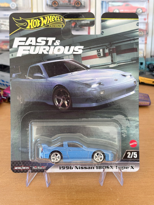 Hot Wheels Premium | 1996 Nissan 180sx Type X | HW Fast & Furious | 2/5