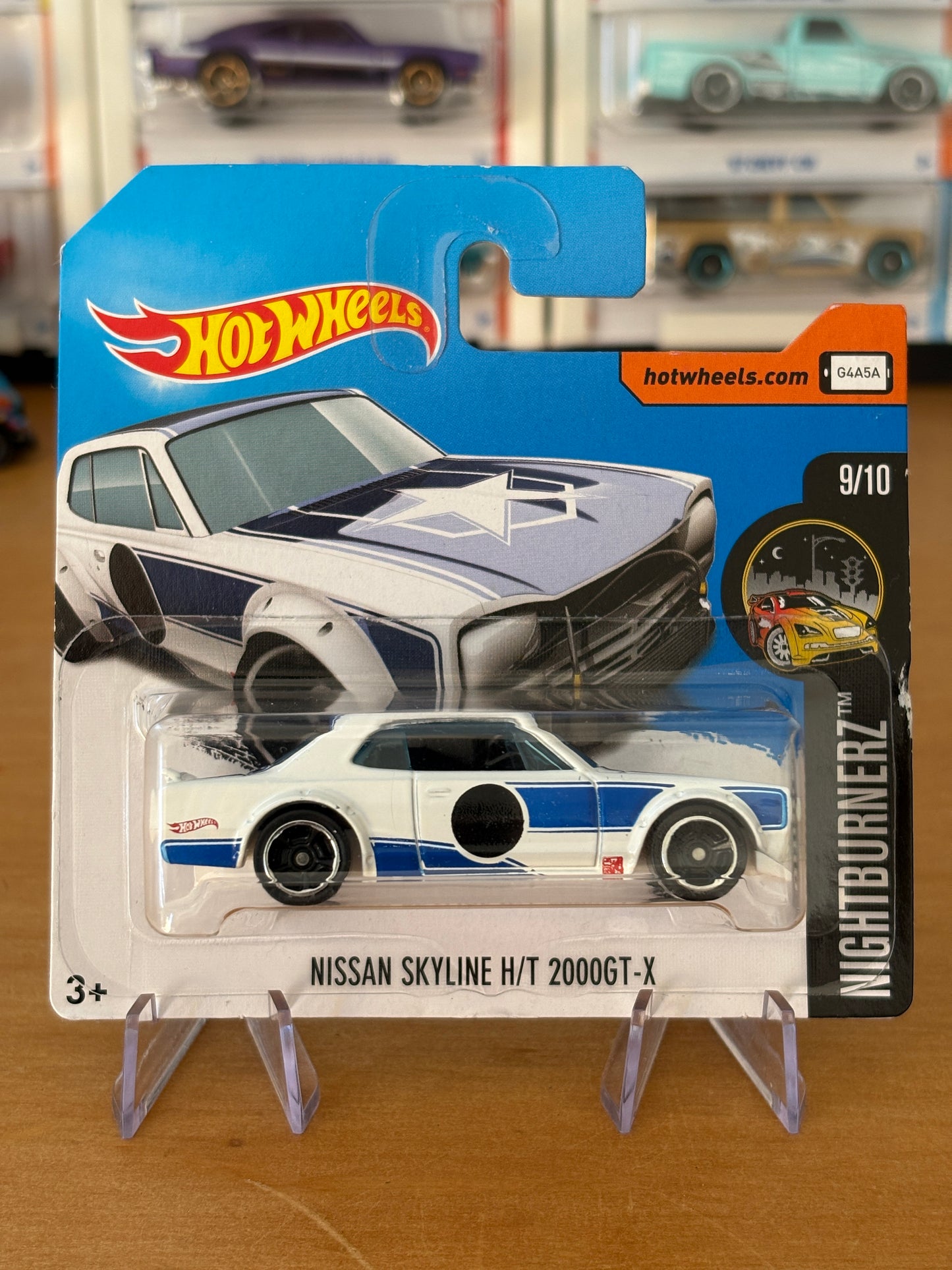 Hot Wheels Mainline / Nissan Skyline H/T 2000GT-X / 2015 HW Nightburnerz 9/10