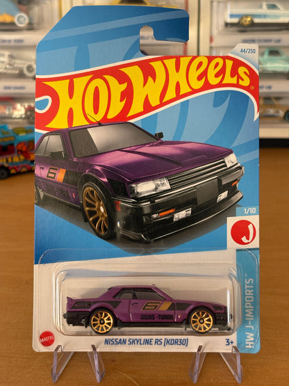 Hot Wheels Mainline / Nissan Skyline RS (KDR30) / 2021 HW J-Imports 1/10 (Purple)