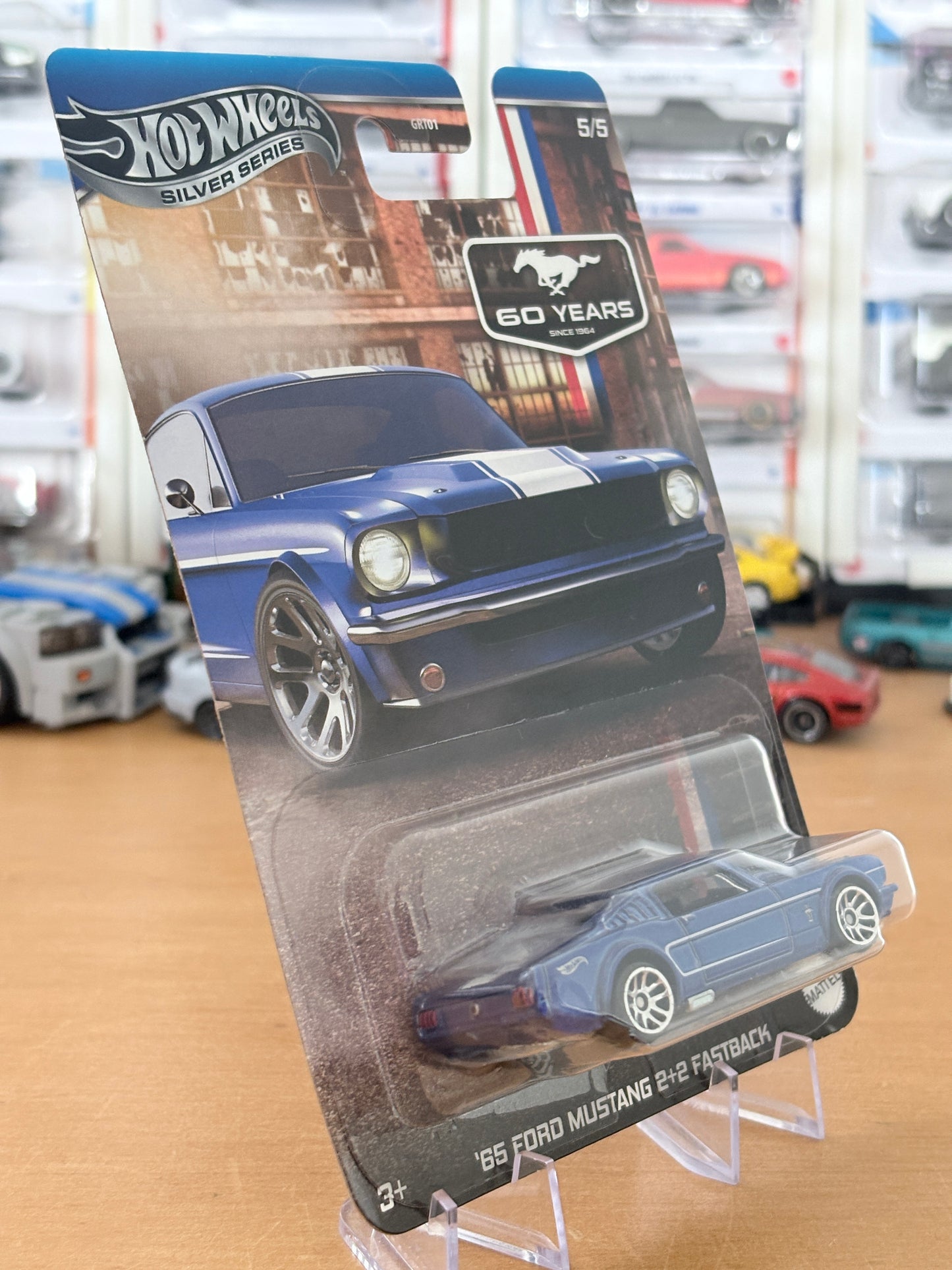 Hot Wheels Silver Series / '65 Ford Mustang 2+2 Fastback CHASE / 2024 HW 60 Years Mustang 5/5