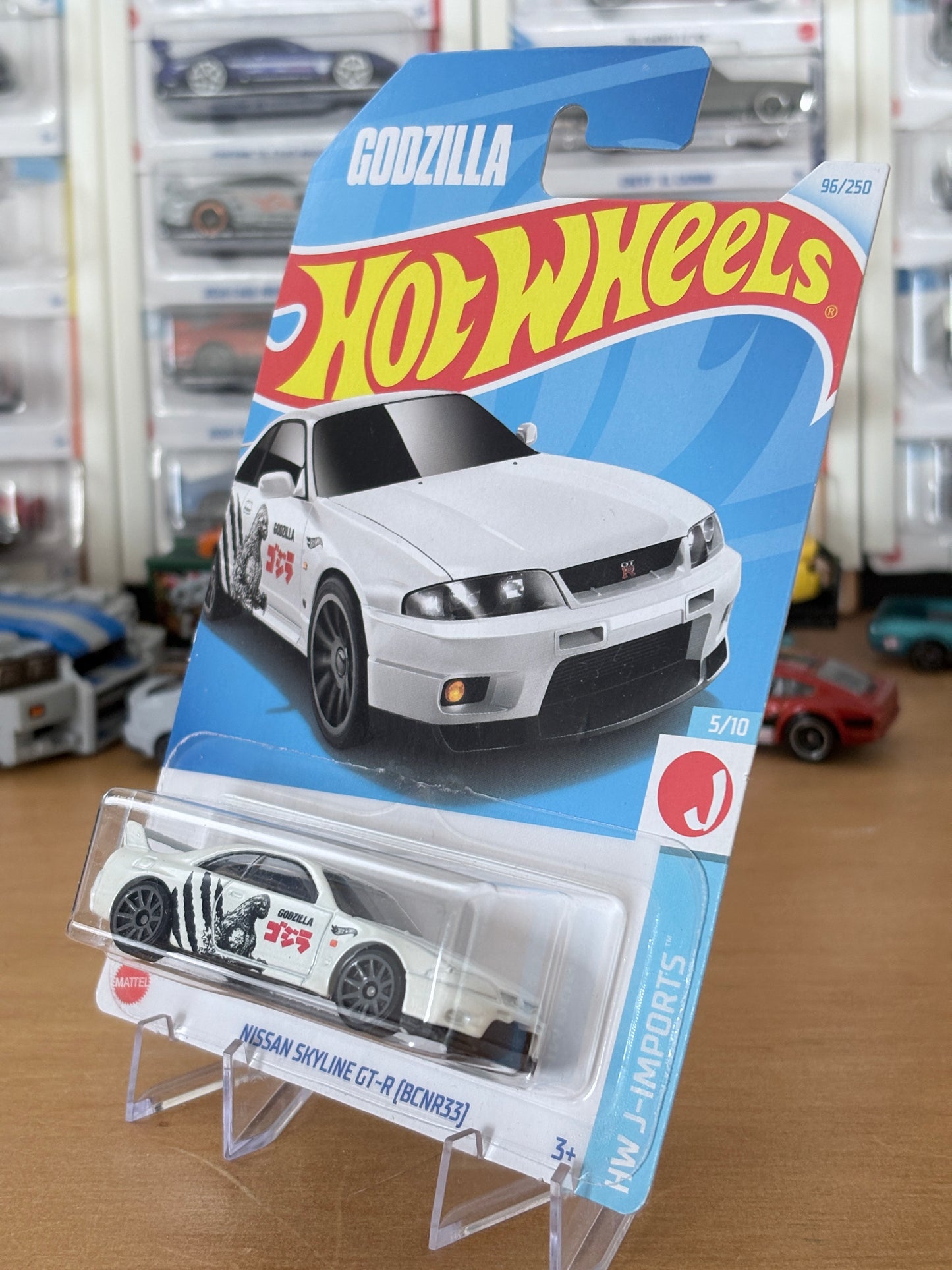Hot Wheels Mainline / Nissan Skyline GT-R (BCNR33) GODZILLA / 2024 HW J-Imports 5/10