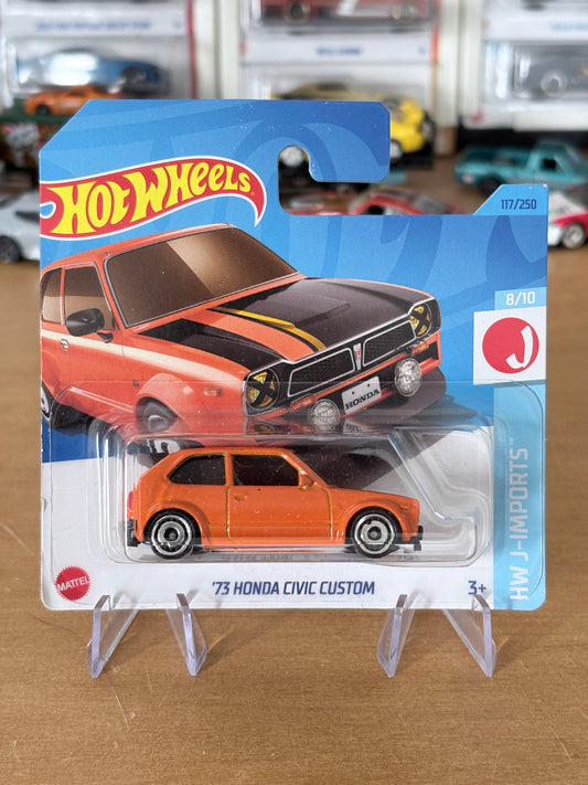 Hot Wheels Mainline / '73 Honda Civic Custom / 2024 HW J-Imports 8/10 Short Card
