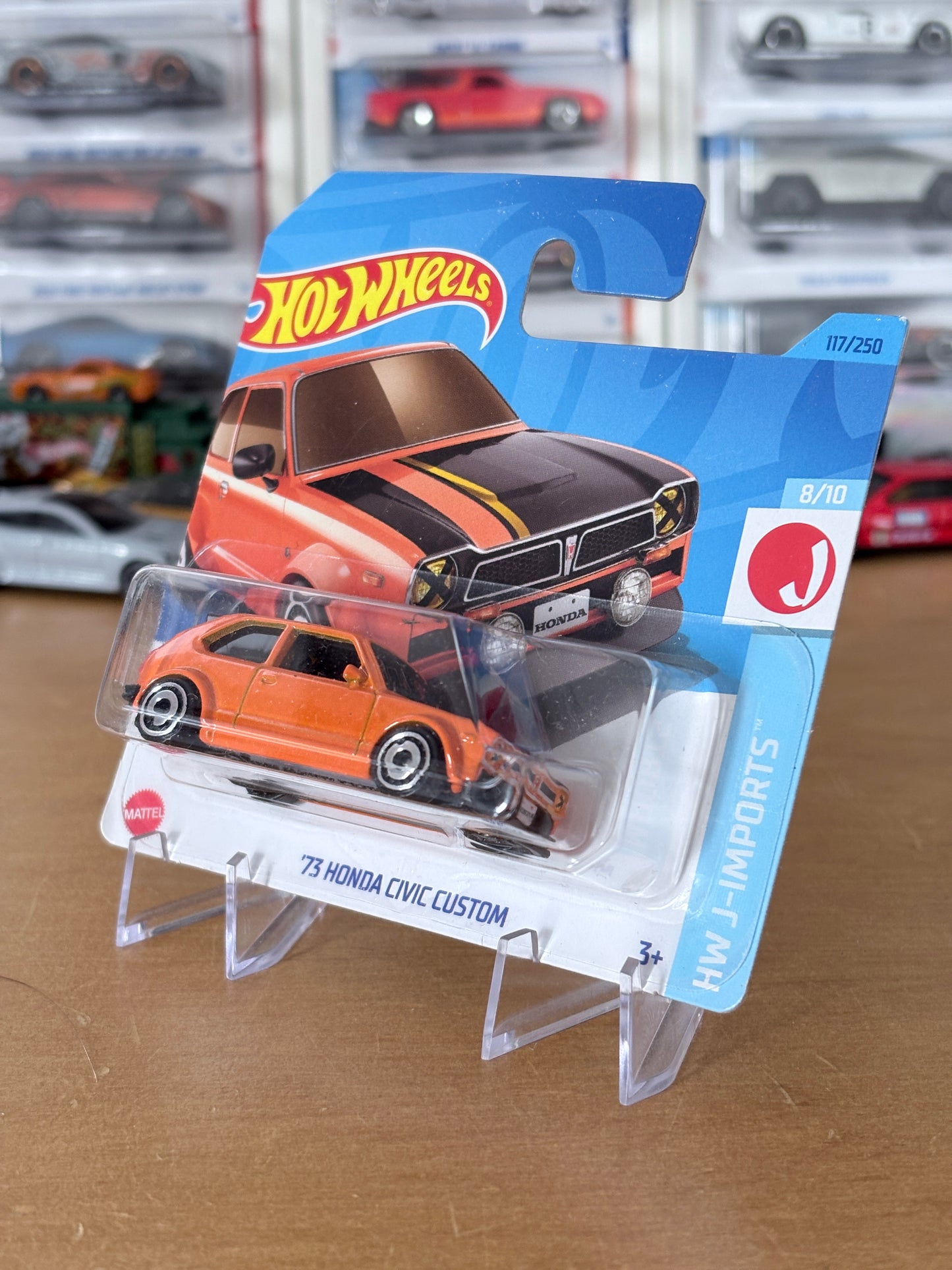 Hot Wheels Mainline / '73 Honda Civic Custom / 2024 HW J-Imports 8/10 Short Card