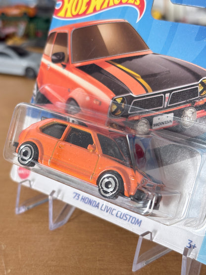 Hot Wheels Mainline / '73 Honda Civic Custom / 2024 HW J-Imports 8/10 Short Card