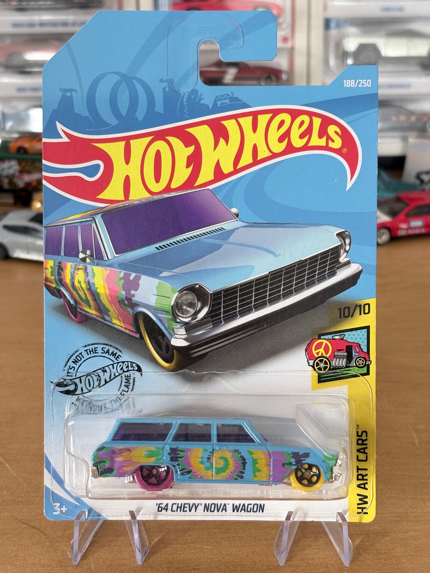 Hot Wheels Mainline / '64 Chevy Nova Wagon / 2017 HW Art Cars 10/10